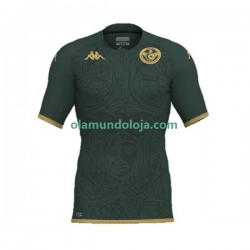 Camisola Tunísia Homem Equipamento Terceiro Copa do Mundo 2022 Manga Curta